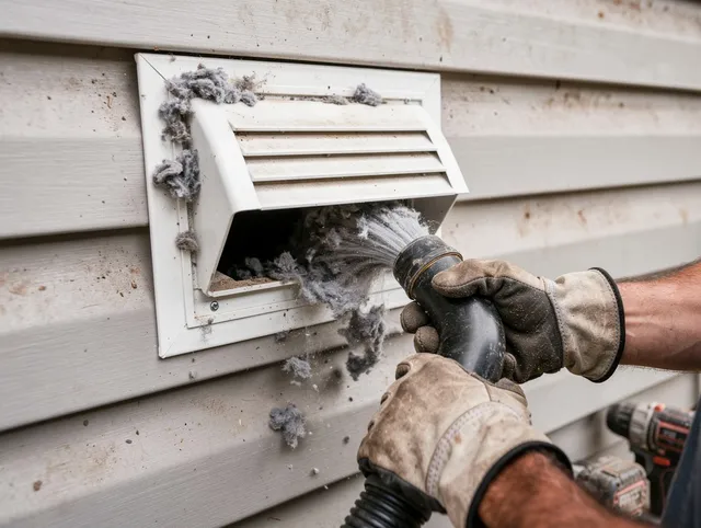 Professional dryer vent cleaning by East Windsor Dryer Vent Cleaning in East Windsor