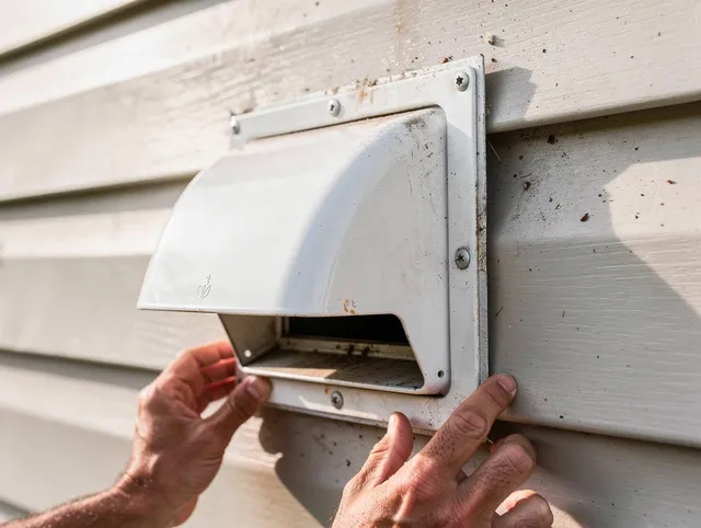 East Windsor Dryer Vent Cleaning technician delivering thorough residential dryer vent cleaning service in East Windsor